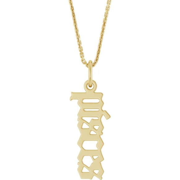 14K Yellow Gold Zodiac 18" Necklace - Picture 2 of 6